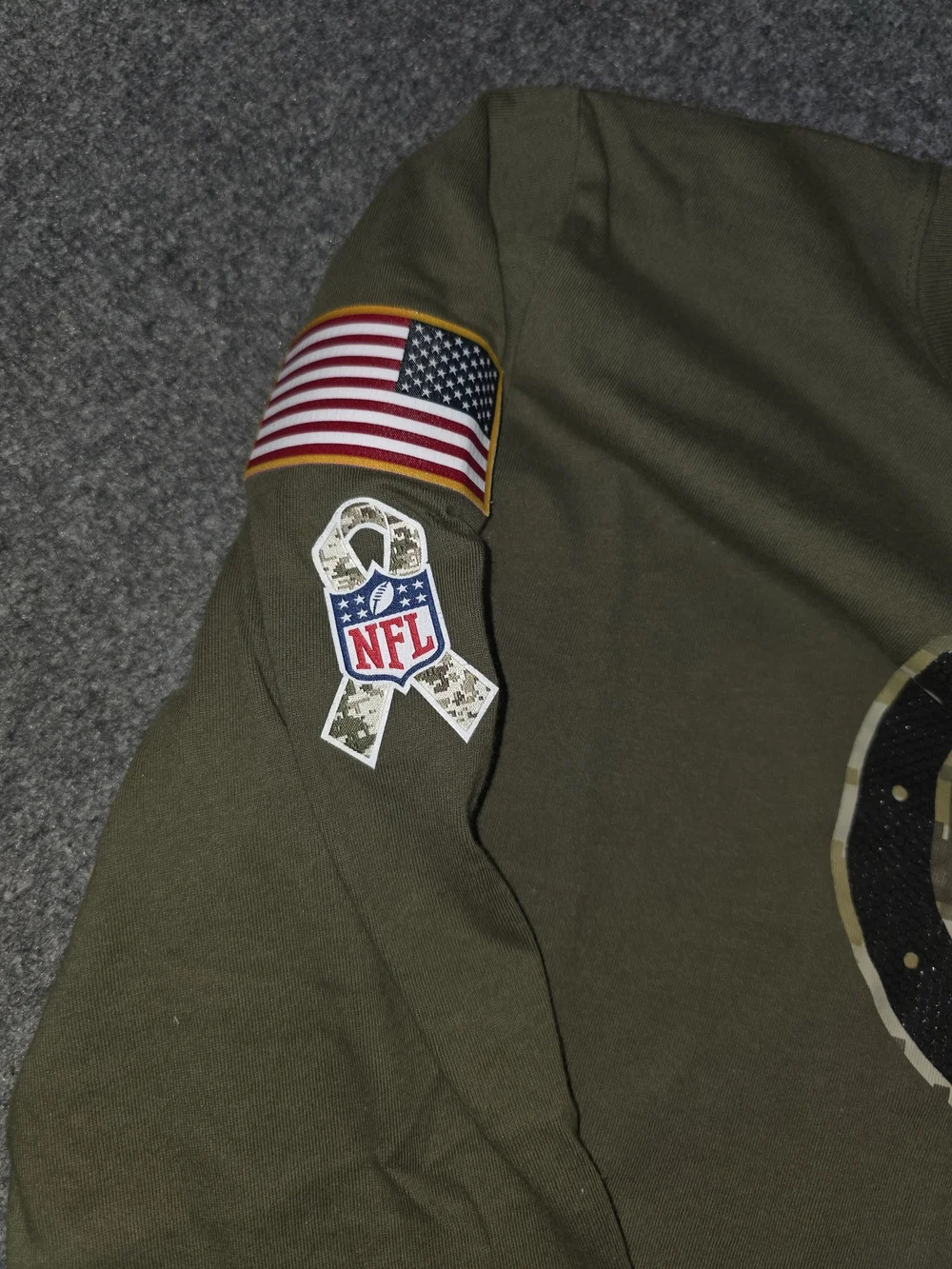Nike NFL Olive Green Colts Long Sleeve Dri-FIT Shirt